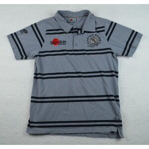Samurai Sportswear Gray Short Sleeve Polo Shirt Exter Rugby Chiefs Sz L